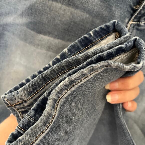 SEVEN 7 Girlfriend Capri Womens Jeans Sz 6 Medium Wash Midrise Denim Straight - Picture 4 of 10